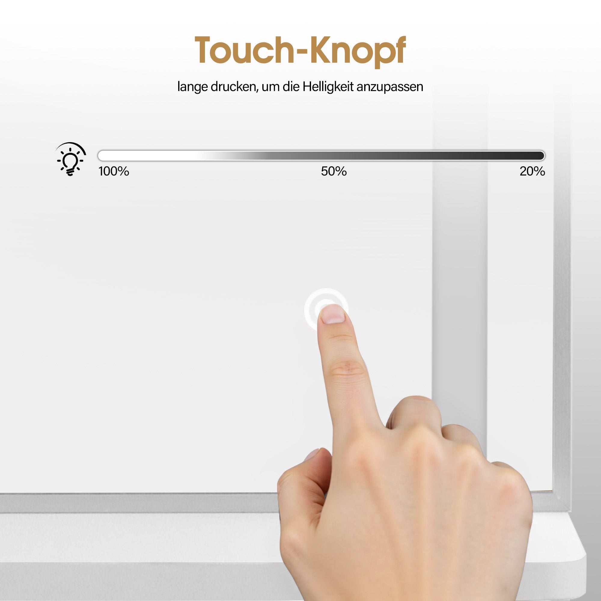 BarberPub Wandspiegel mit Beleuchtung, Ganzkörperspiegel mit Aluminiumrahmen, Großer Spiegel mit Ablage, Touch-Schalter, 3 Lichtfarben Dimmbar, für Friseursalon, 17x65x177 cm, J6270