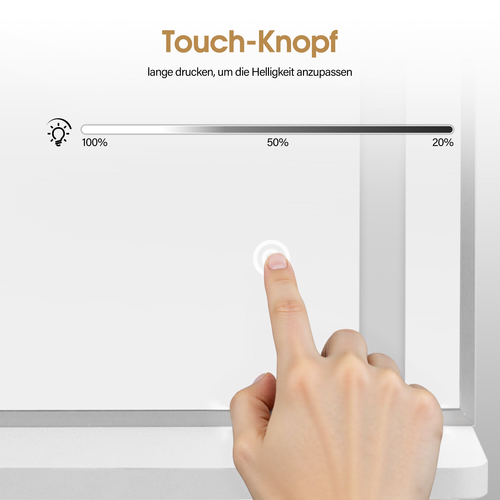 BarberPub Wandspiegel mit Beleuchtung, Ganzkörperspiegel mit Aluminiumrahmen, Großer Spiegel mit Ablage, Touch-Schalter, 3 Lichtfarben Dimmbar, für Friseursalon, 17x65x177 cm, J6271