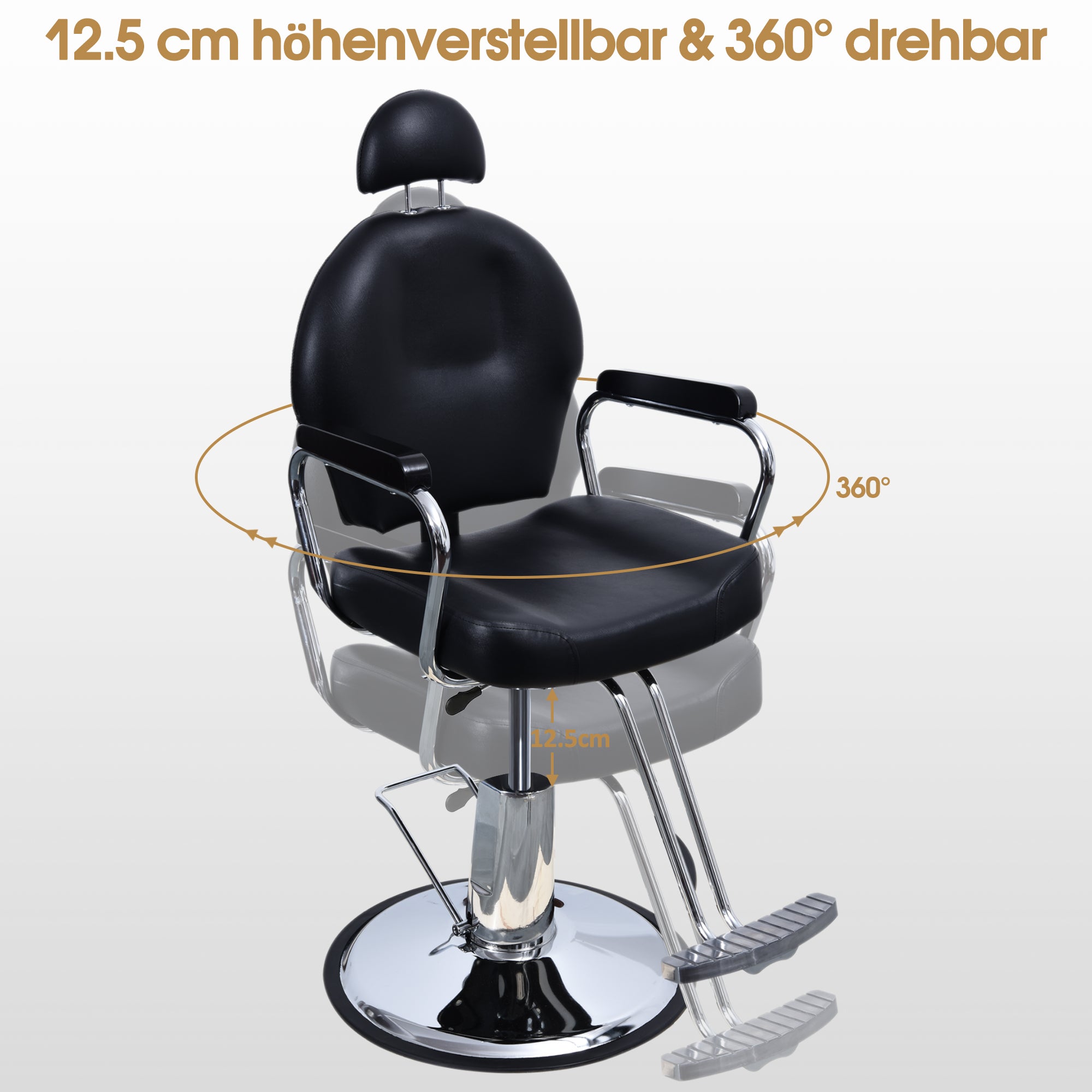 Barberpub Friseurstuhl Friseursessel Bedienungsstuhl Friseureinrichtung 3022BK