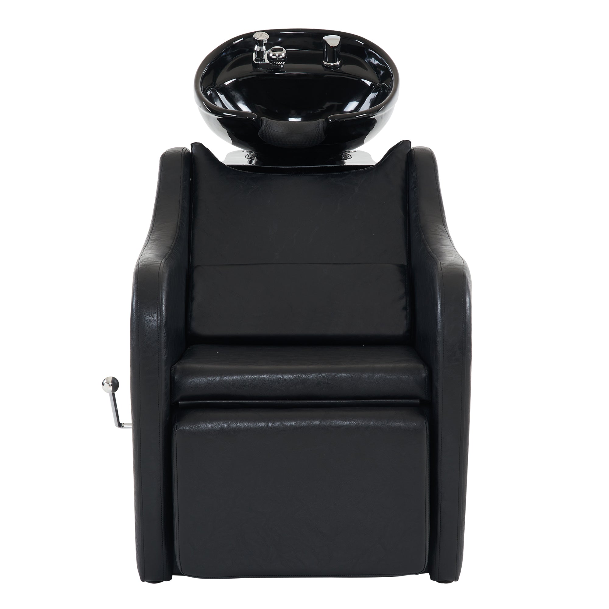 Poste de lavage pour évier de coiffure Barberpub, chaise de shampoing, chaise de lavage inversée, chaise de salon de coiffure, chaise de lavage pour salon SPA 9090 (noir)