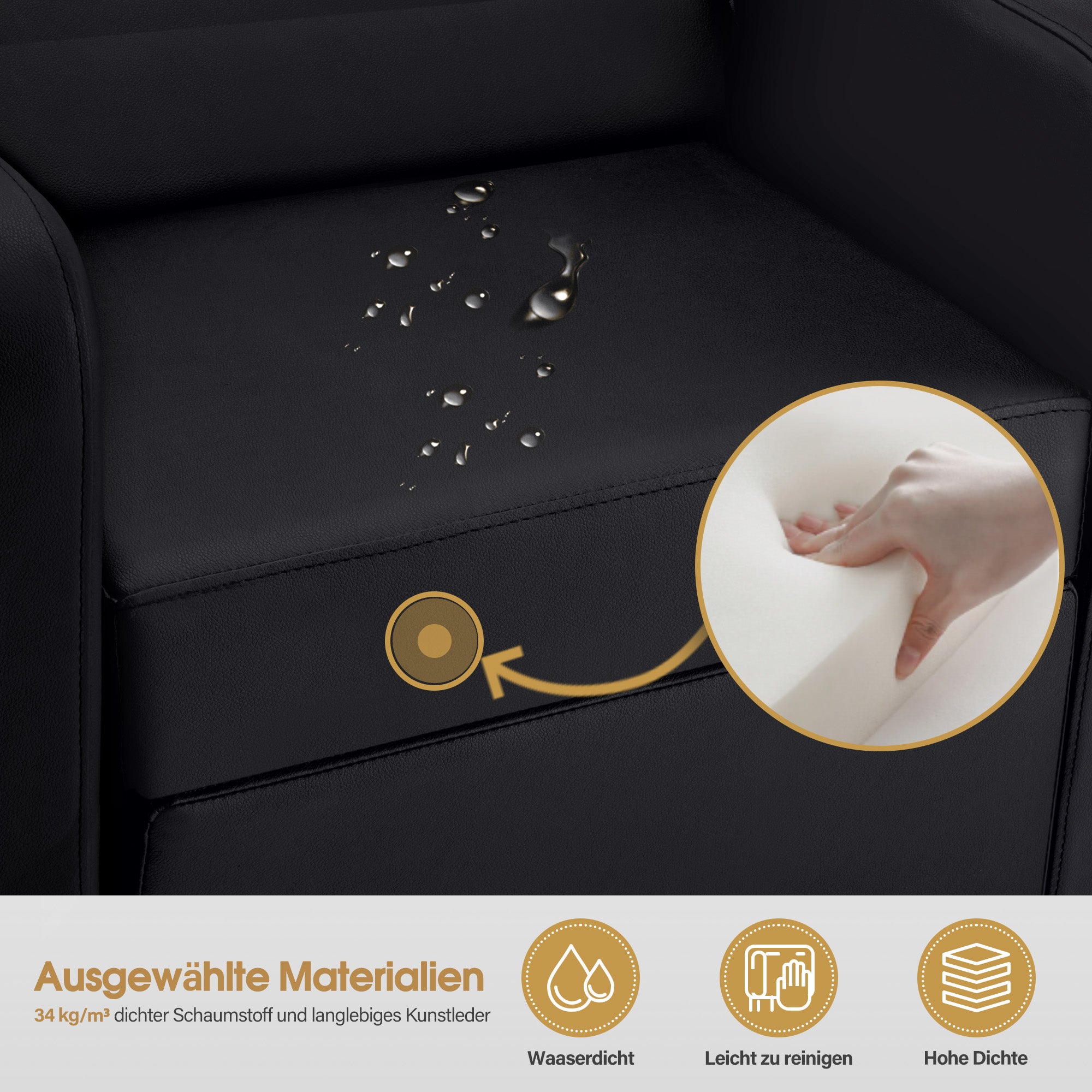 BarberPub Friseurstuhl mit Waschbecken, Klappbare Beinstütze, Friseurwaschbecken aus Keramik Verstellbar, Friseurwaschsessel für SPA Salon, Friseur Waschplatz W8675