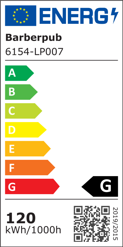 Éclairage LED hexagonal BarberPub pour garage, 7 200 lm, éclairage LED hexagonal pour atelier et salon de coiffure, grille 5 (LP007/RGB)