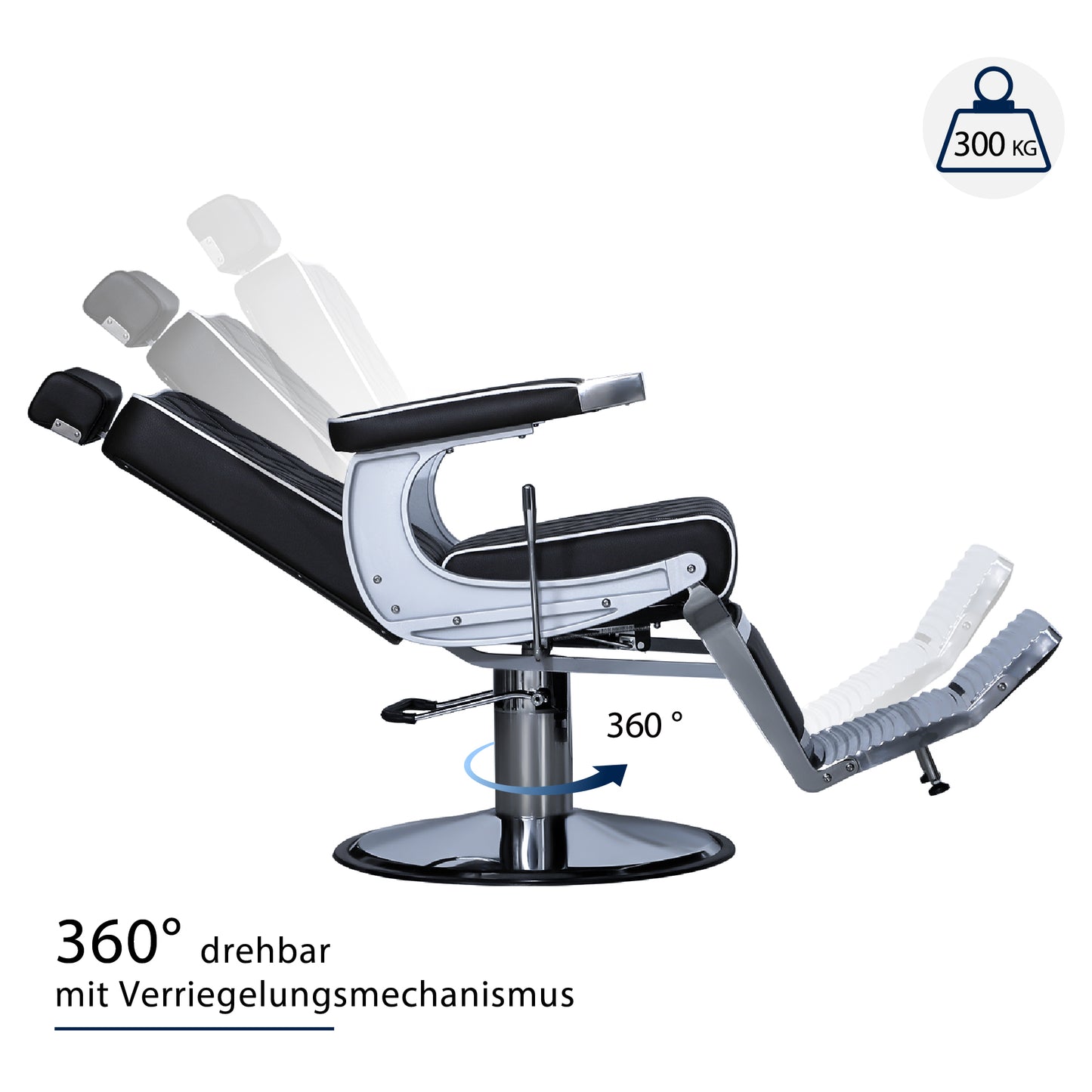 Barberpub Friseurstuhl Friseursessel Bedienungsstuhl Friseureinrichtung 3825BK
