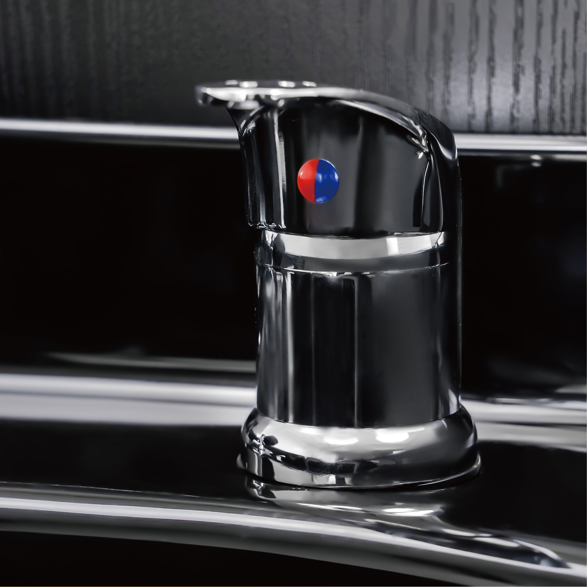 BarberPub Système de lavage inversé professionnel sans chaise station de lavage de coiffure meuble-lavabo avec lavabo inversé équipement de salon 7134 (Noir)