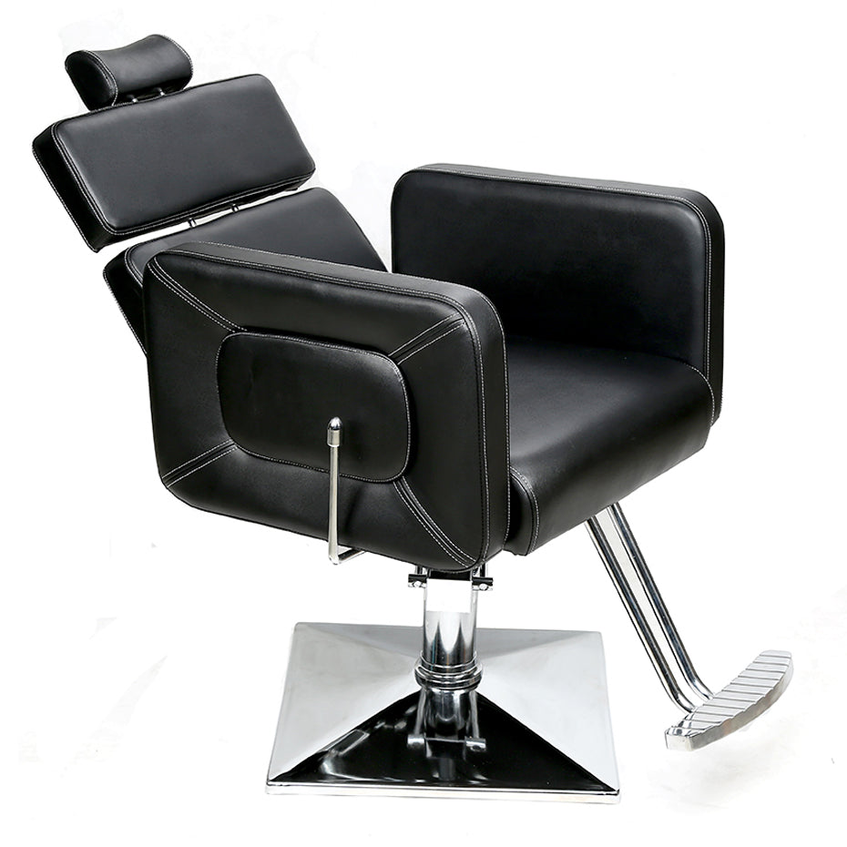 Chaise de coiffeur Barberpub, chaise de coiffure, chaise d'opération, équipement de coiffure 2065BK