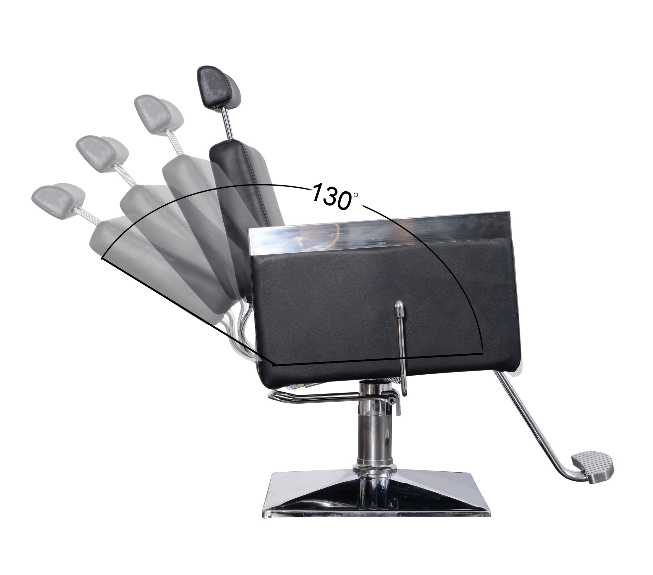 Chaise de coiffeur Barberpub, chaise de coiffure, chaise d'opération, chaise d'équipement de coiffure 3021BK