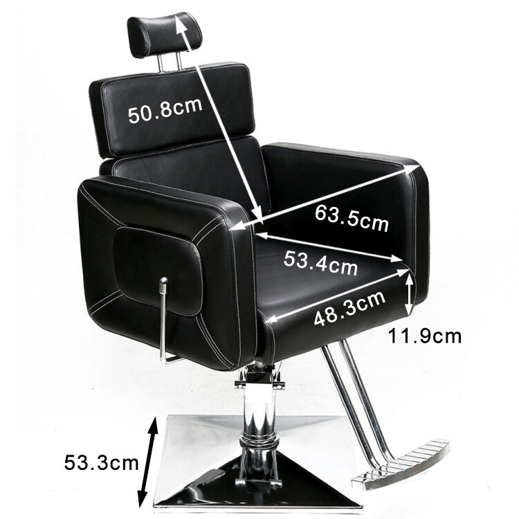 Chaise de coiffeur Barberpub, chaise de coiffure, chaise d'opération, équipement de coiffure 2065BK