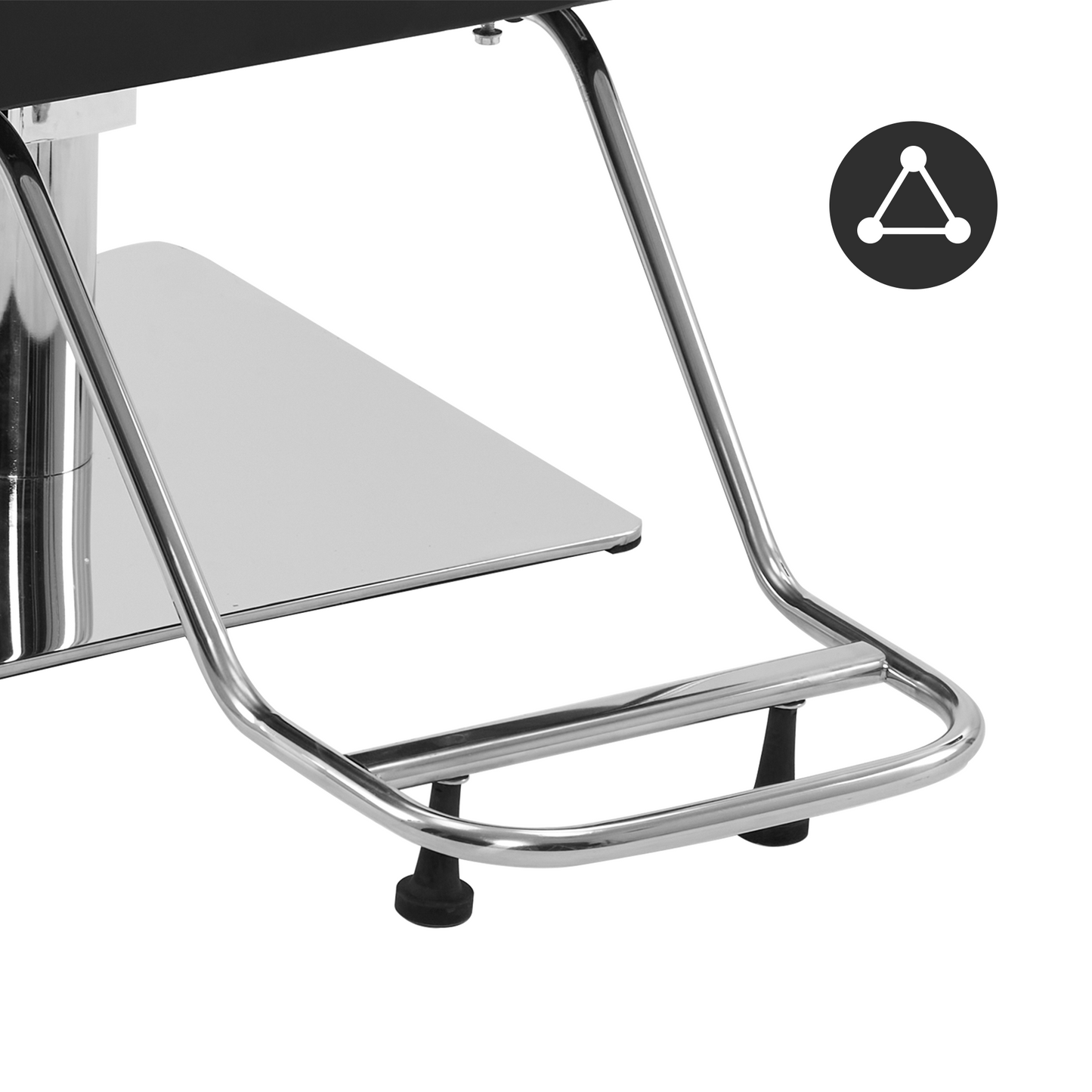 Barberpub Hydraulischer Friseurstuhl, Friseursessel Bedienungsstuhl Höhenverstellbar, Barber Chair Drehstuhl Schönheitssalon-Stuhl Friseureinrichtung, Kunstleder, 8899 (Schwarz/ Grün)