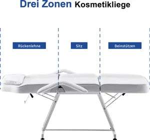 Barberpub Kosmetikliege Therapieliege Massageliege Tattooliege Kosmetikstuhl 0015BK/W