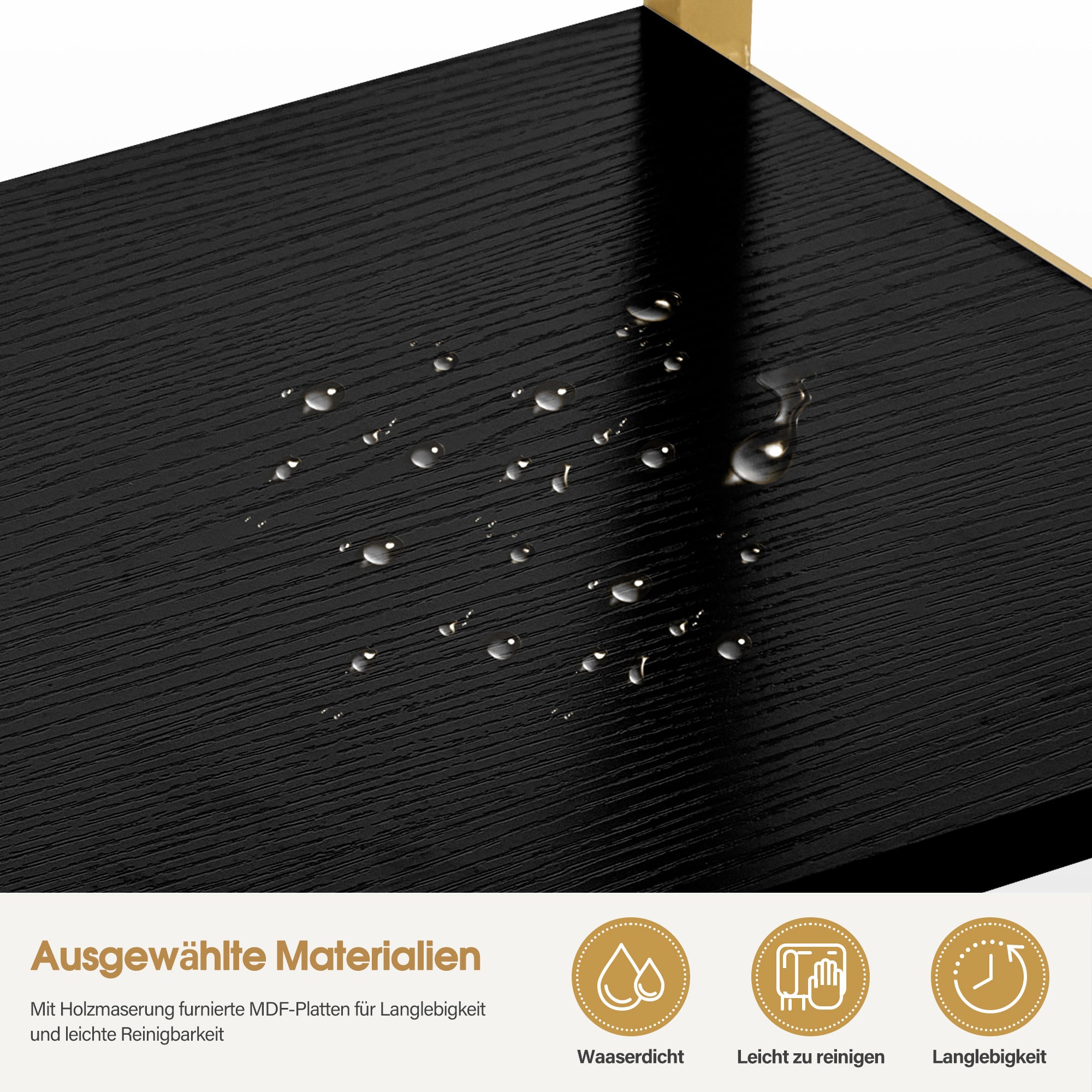 BarberPub Gold Bookshelf, 5-Tier Freestanding Shelf, Office Shelf with Metal Frame, Shelf for Office, Living Room, Bedroom, Kitchen, Nail Salon, Marble White, 30x80x180cm, 5166