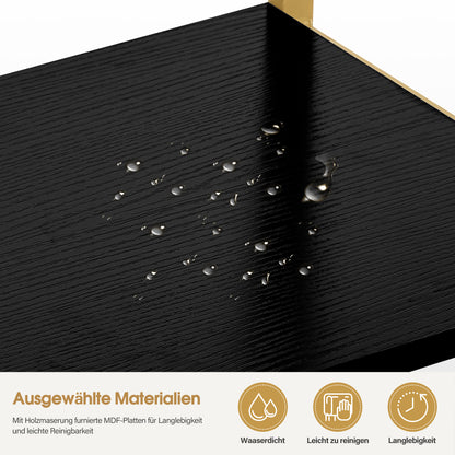 BarberPub Gold Bookshelf, 5-Tier Freestanding Shelf, Office Shelf with Metal Frame, Shelf for Office, Living Room, Bedroom, Kitchen, Nail Salon, Marble White, 30x80x180cm, 5166