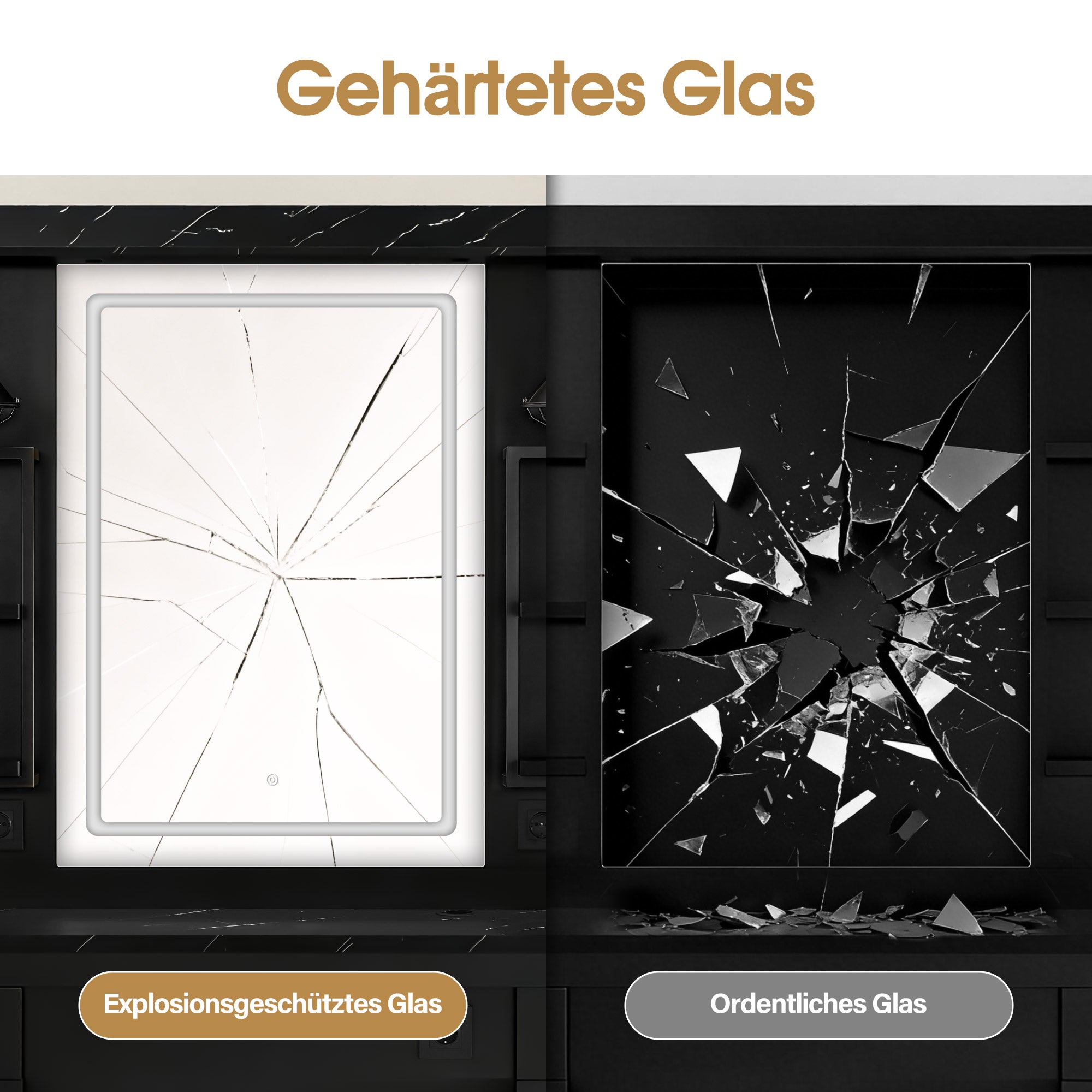 BarberPub Hairdressing Station with 4 Drawers, Vanity Table with Mirror, Styling Station with 4 Shelves & 2 Cabinets, Mirror Cabinet with Lighting, Mirror Table, Hair Salon Furniture, 3187