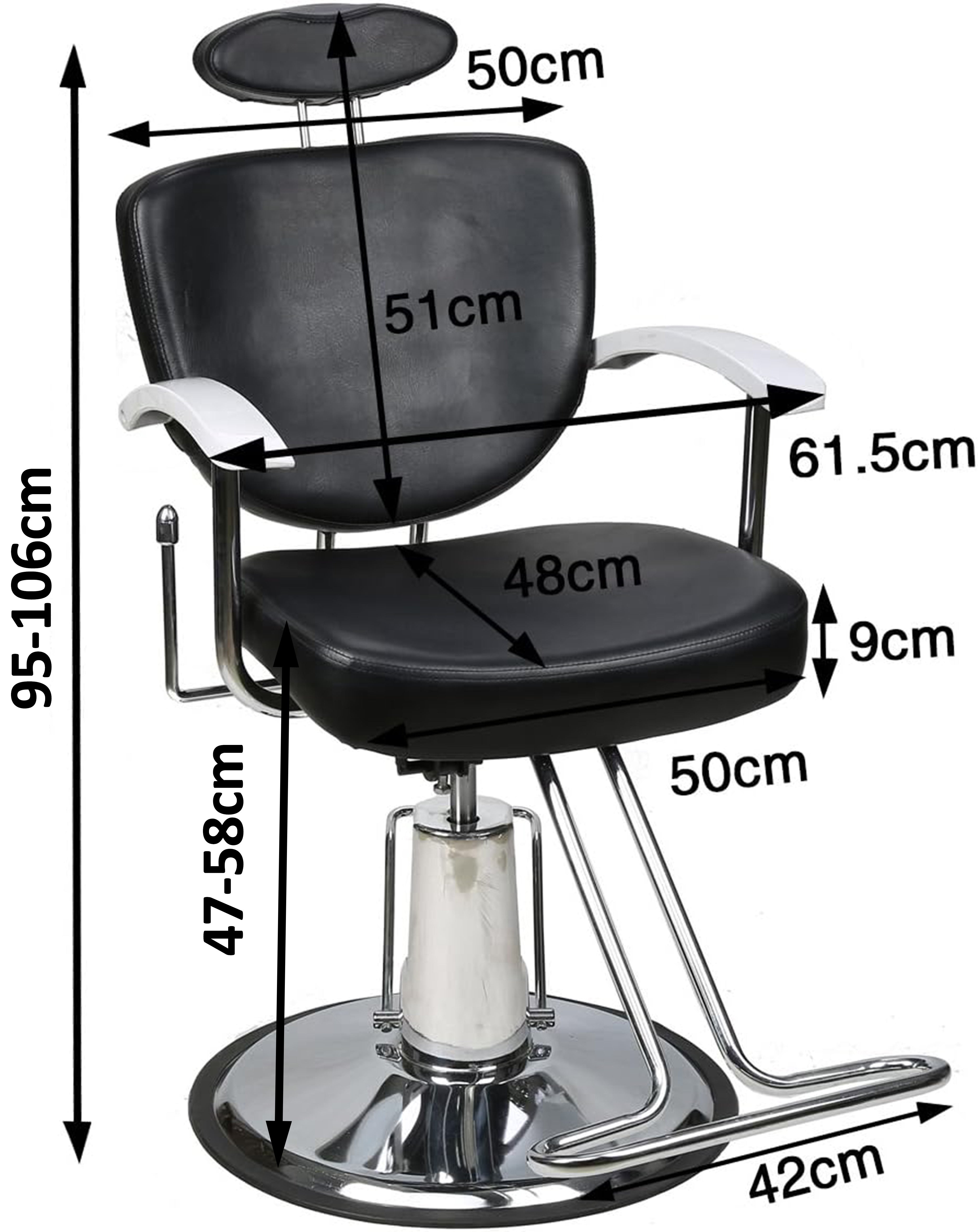 Barberpub Friseurstuhl Friseursessel Bedienungsstuhl Friseureinrichtung 2060BK