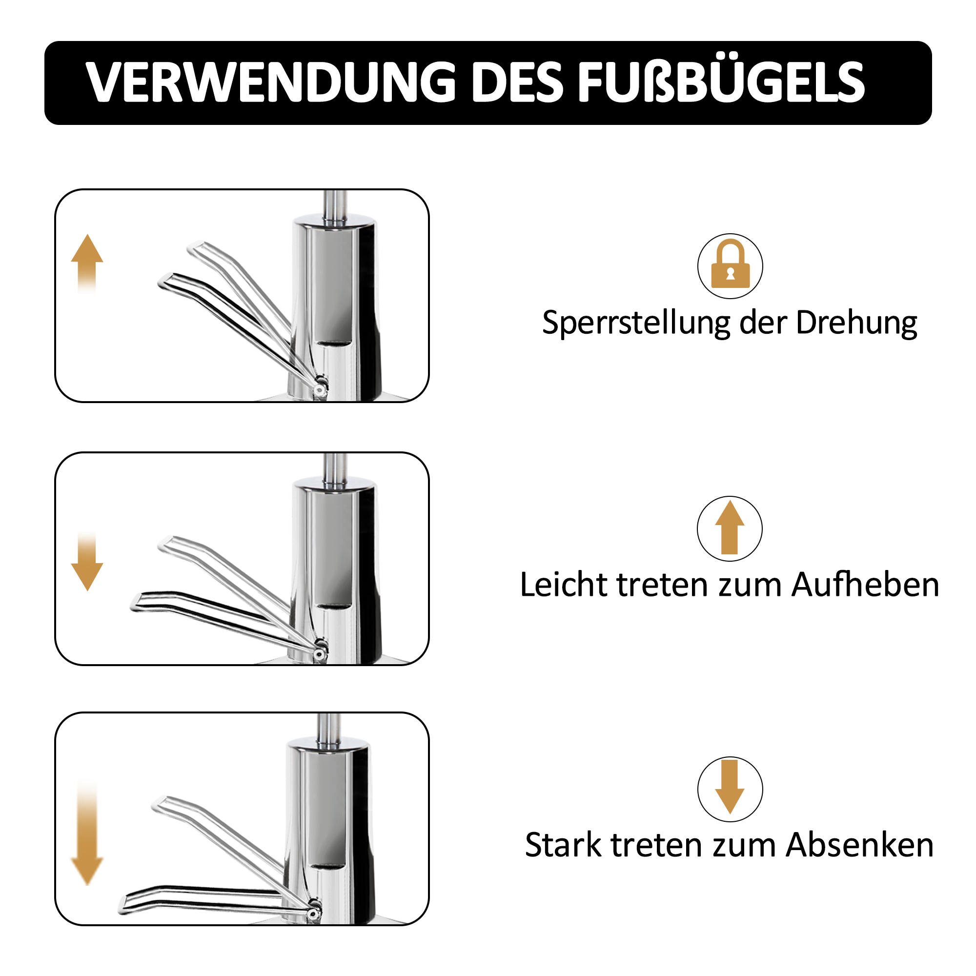 Barberpub Friseurstuhl Friseursessel Bedienungsstuhl Friseureinrichtung 2687BK