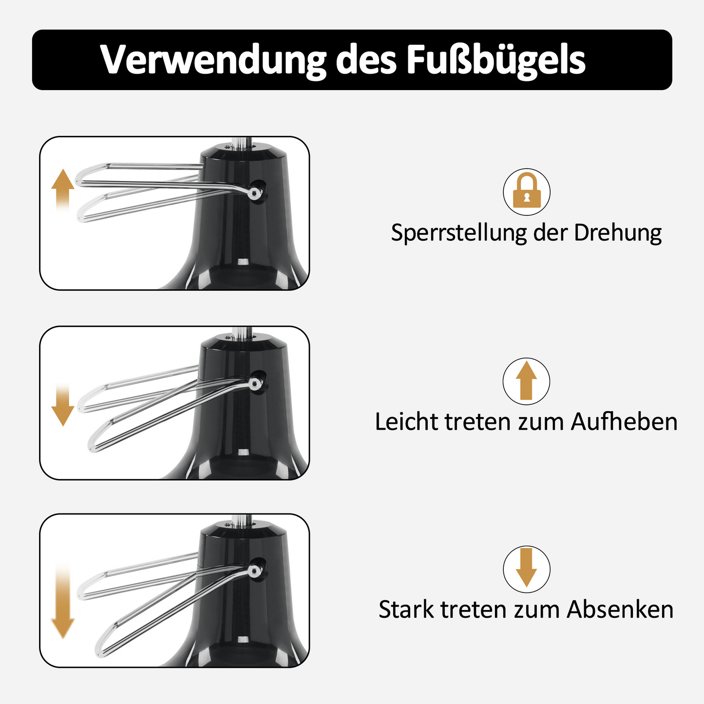 Barberpub Friseurstuhl mit Kopfstütze, Friseursessel Kippbar & Höhenverstellbar, 360°Drehbar, Barber Stuhl Retro Vintage, 2940(Schwarz)