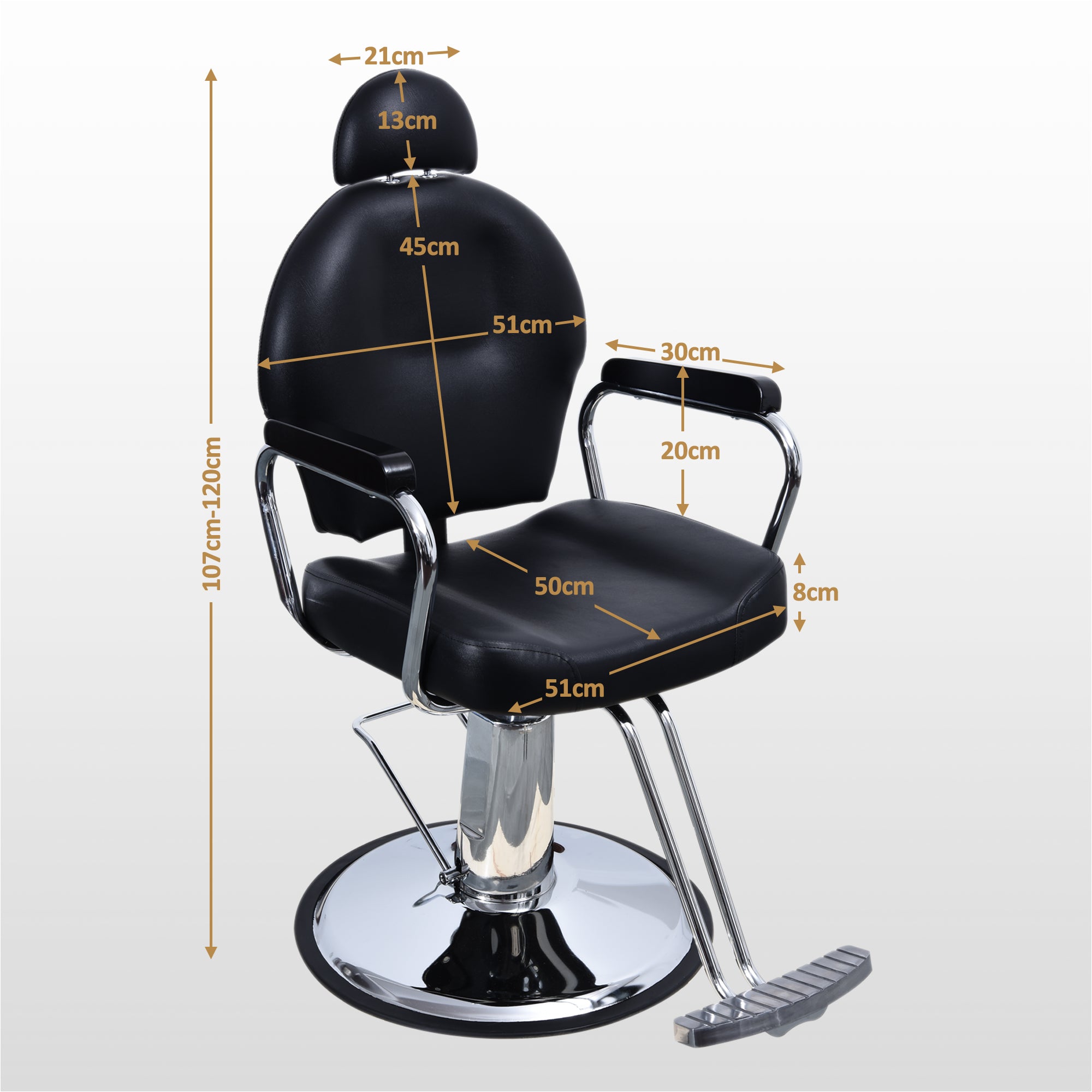 Barberpub Friseurstuhl Friseursessel Bedienungsstuhl Friseureinrichtung 3022BK