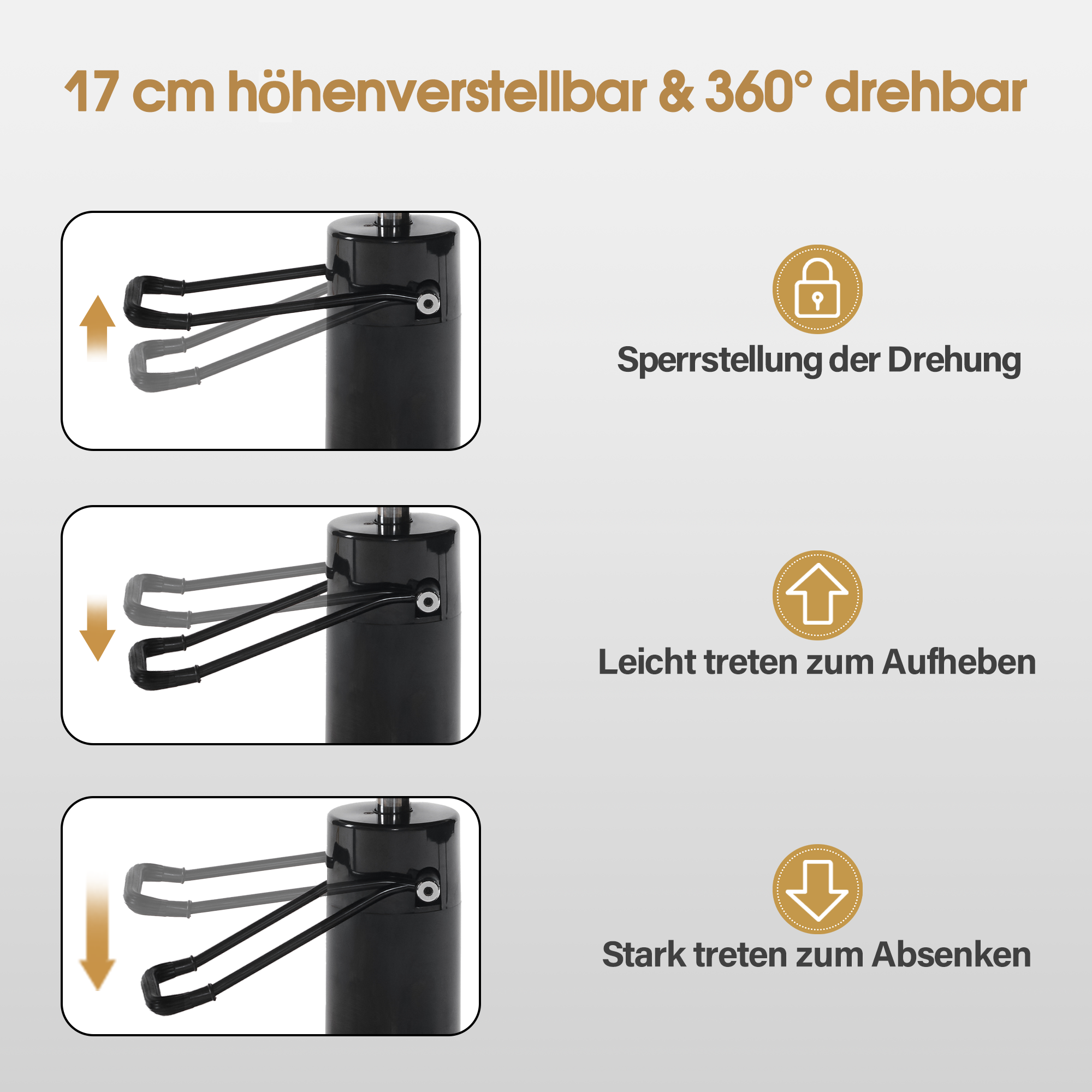Barberpub Friseurstuhl Friseureinrichtung Friseursessel Bedienungsstuhl 3822, Salon SPA PVC-Kunstleder 140° Kippbar, höhenverstellbar