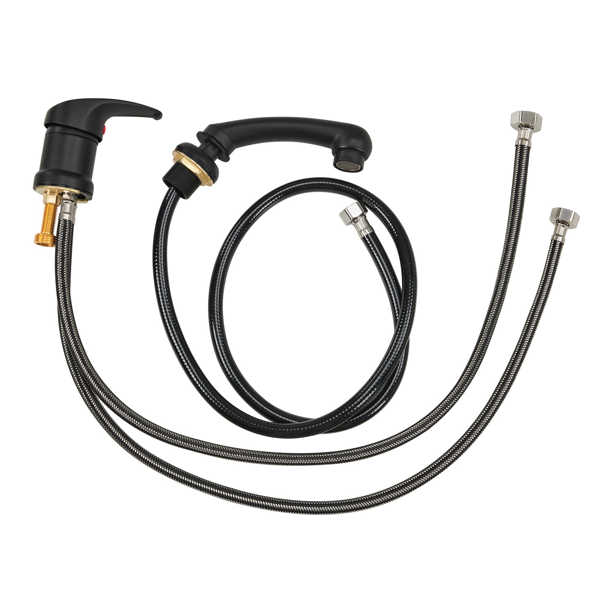 BarberPub Mixer Tap and Hand Shower Faucet for Salon Sink, Hairdressing Faucet for Barber Chair with Sink 8611 8675 8010 8670 8692 8620 8679, WH8005