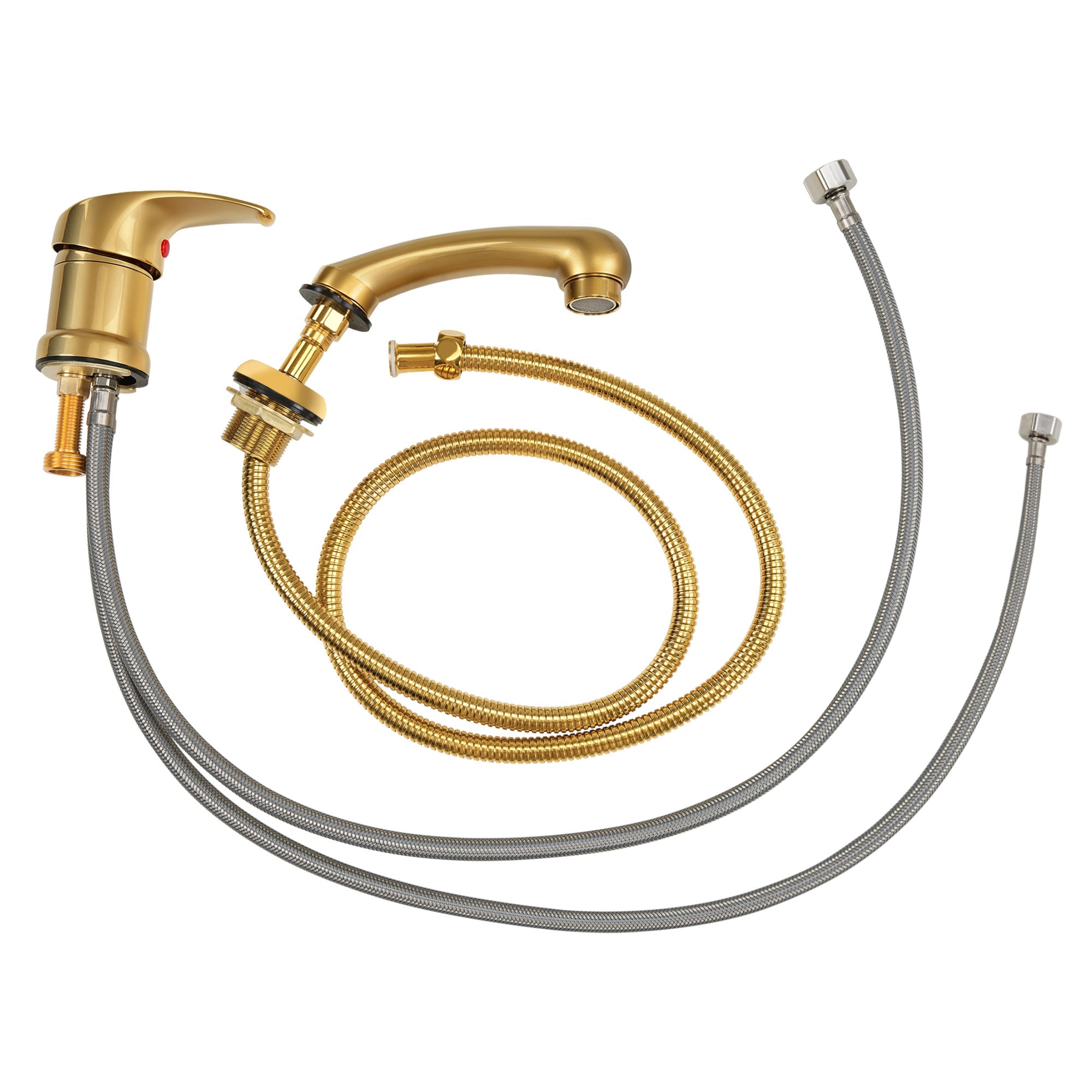 BarberPub Mixer Tap and Hand Shower Faucet for Salon Sink, Hairdressing Faucet for Barber Chair with Sink 8611 8675 8010 8670 8692 8620 8679, WH8005