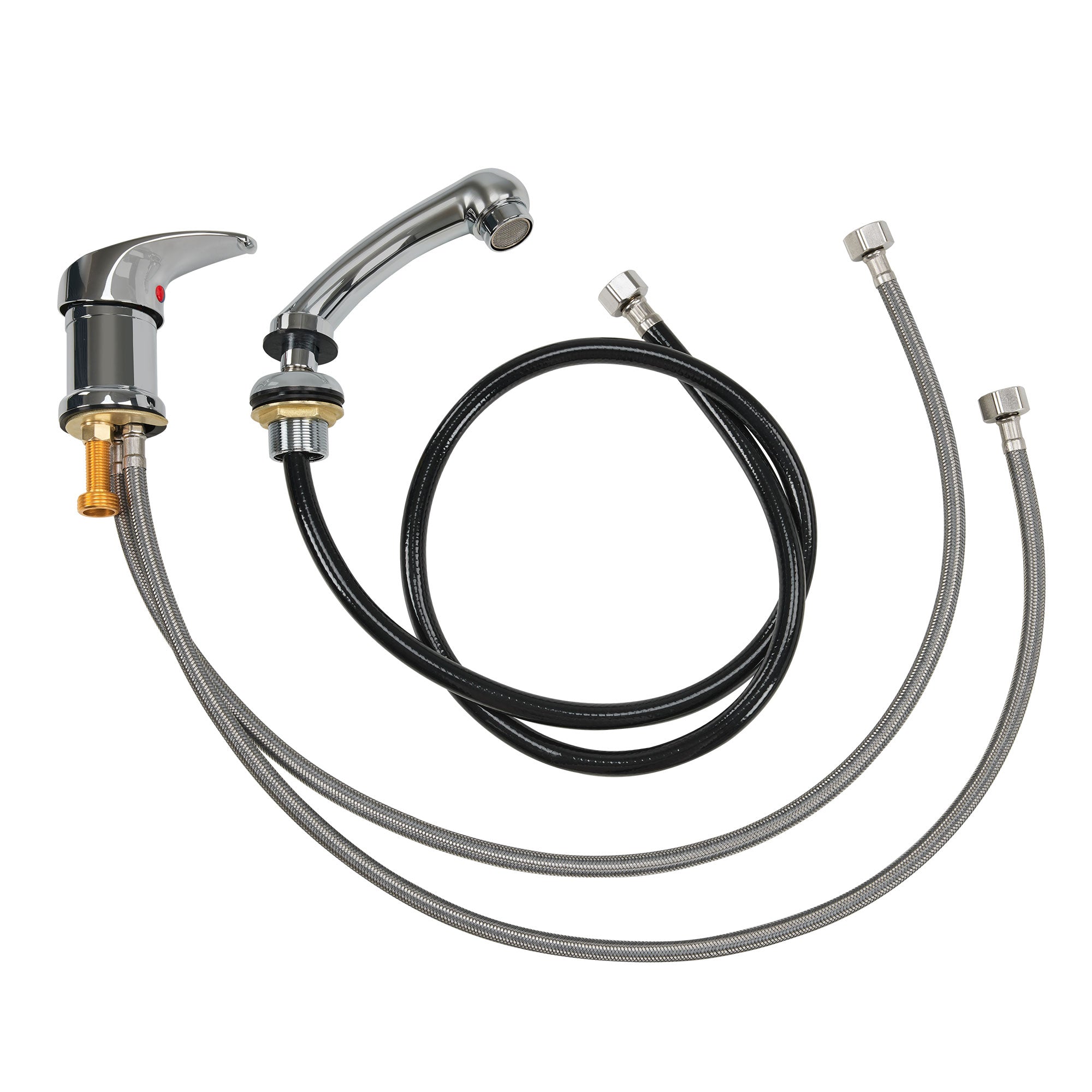 BarberPub Mixer Tap and Hand Shower Faucet for Salon Sink, Hairdressing Faucet for Barber Chair with Sink 8611 8675 8010 8670 8692 8620 8679, WH8005