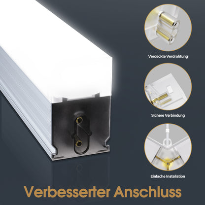 Barberpub Hexagon LED Garage Light, 68970LM 6500K Hexagon LED Beleuchtung für Werkstatt, Friseursalon, 14 Grid