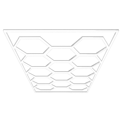 Barberpub Hexagon LED Garage Light, 68970LM 6500K Hexagon LED Beleuchtung für Werkstatt, Friseursalon, 14 Grid