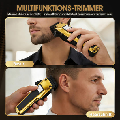 BarberPub Professional Hair Clippers, Men's Hair Trimmer with 6 Blades, 2 Casings & Charging Station, Hair Trimmer Adjustable Lever 0.5-2.0mm, Electric Beard Trimmer for Barbershop, HC176