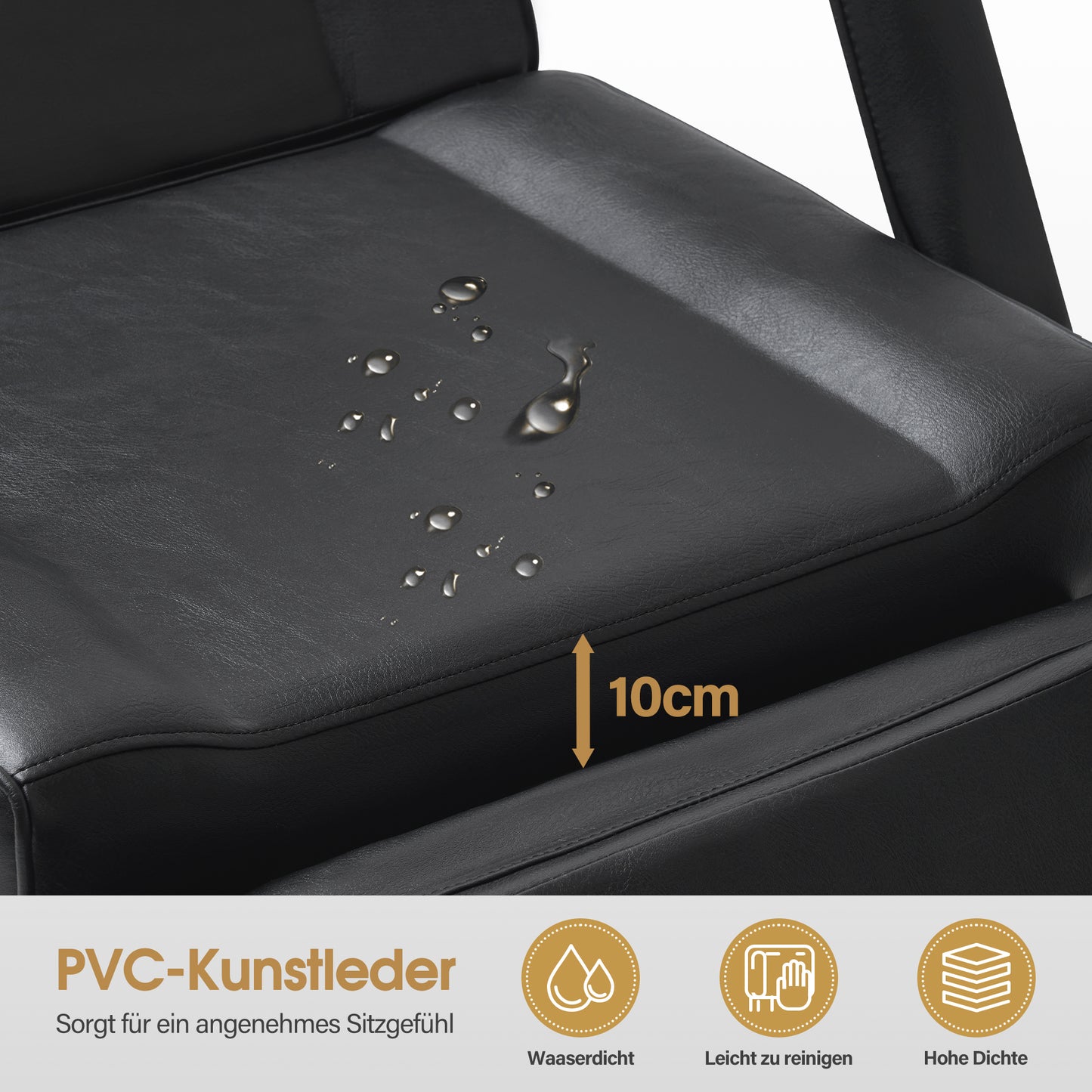 Barberpub Kosmetikliege Elektrisch, Massageliege Klappbar & Höhenverstellbar, Tattoo Liege mit 3 Motoren, Massagetisch für SPA Salon 0751 (Schwarz/Kunstleder)