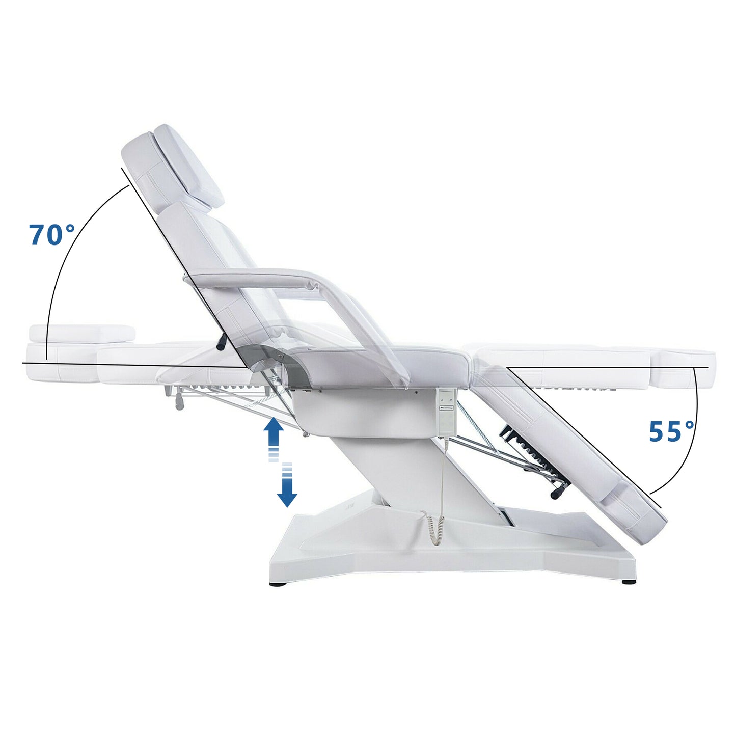 Barberpub Elektrische Kosmetikliege Therapieliege Massageliege 1 Motor 0271W