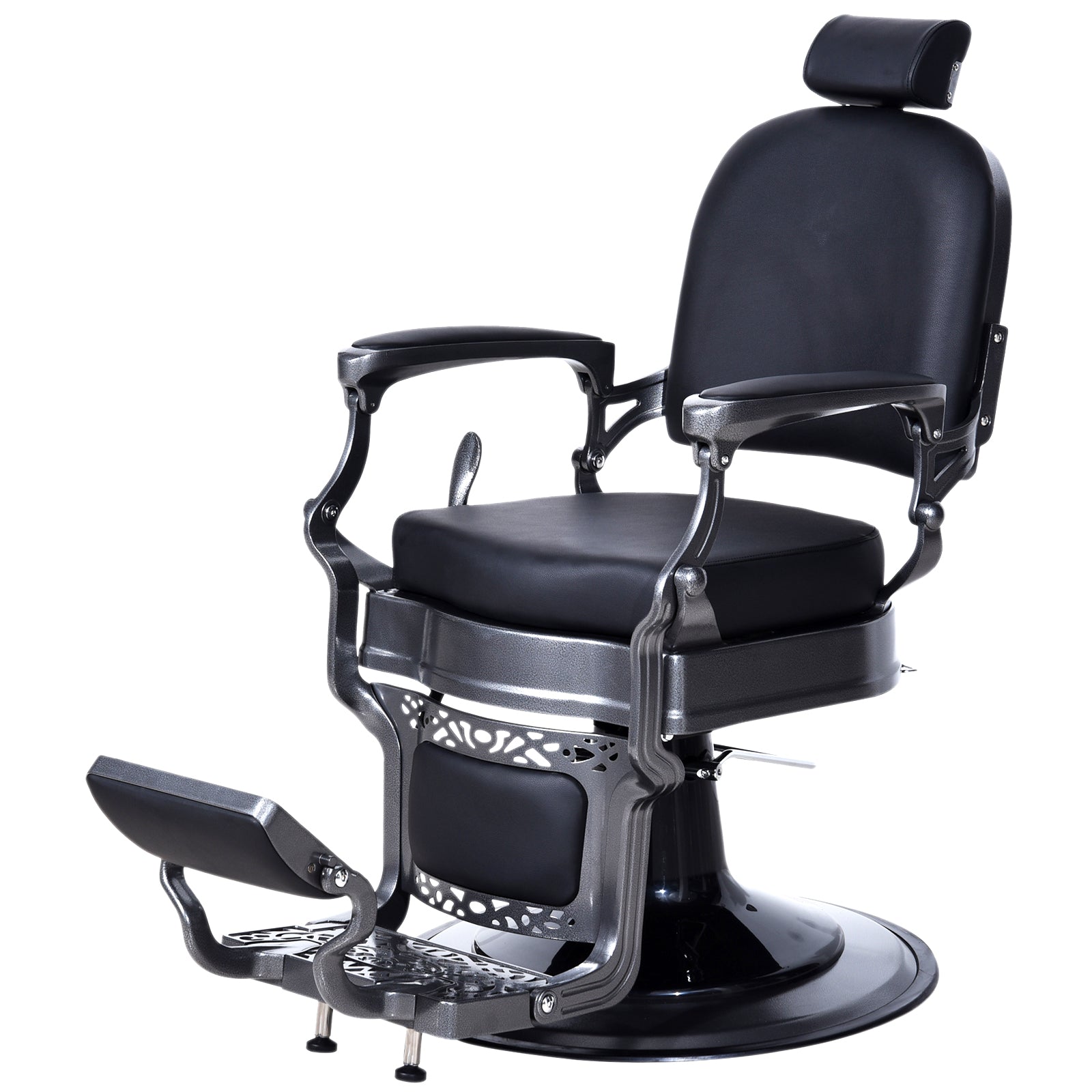 Barberpub Friseurstuhl Friseursessel mit Retro-/ Vintage Stil 3850BK