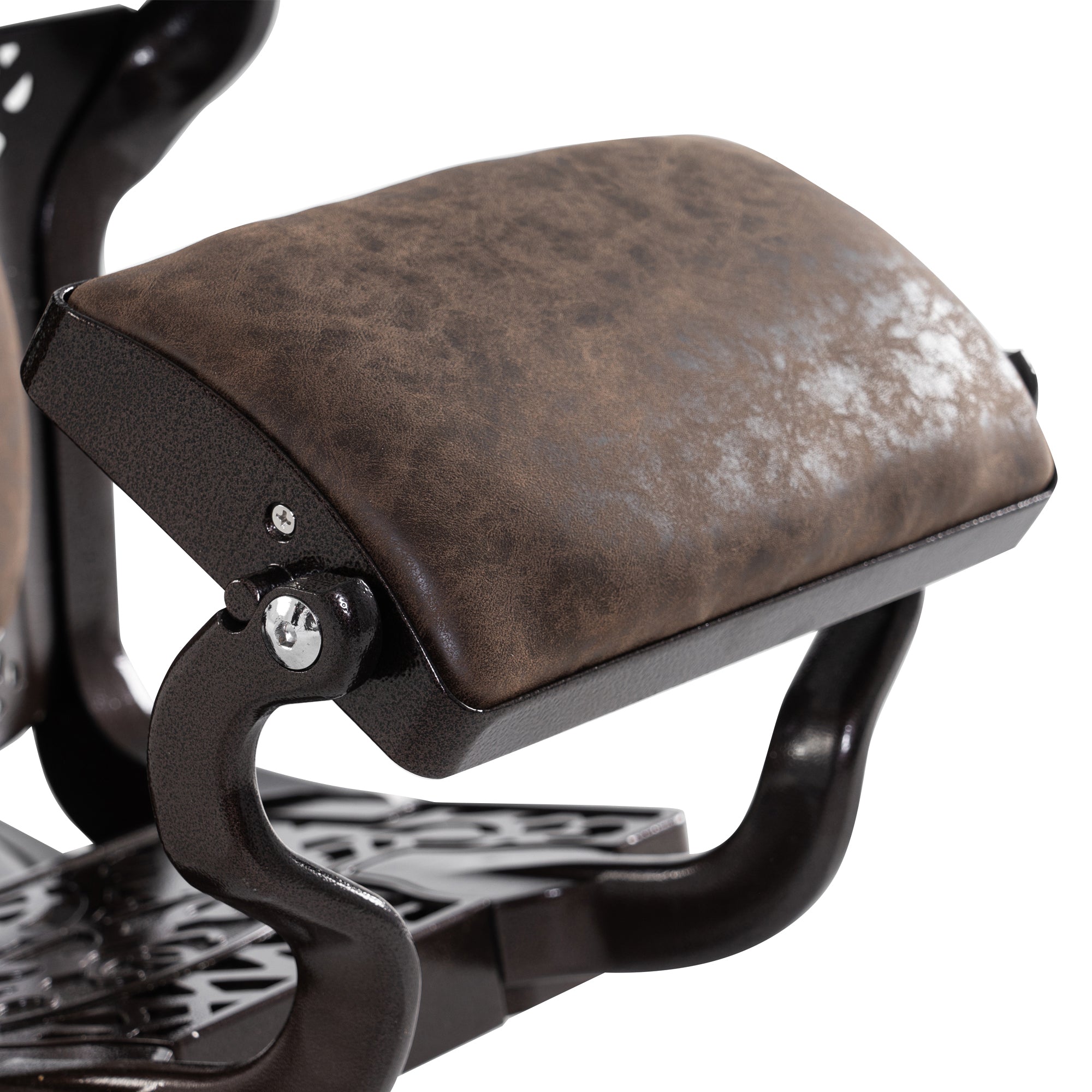 Barberpub hairdressing chair hairdresser chair with retro/vintage style brown 3849DR