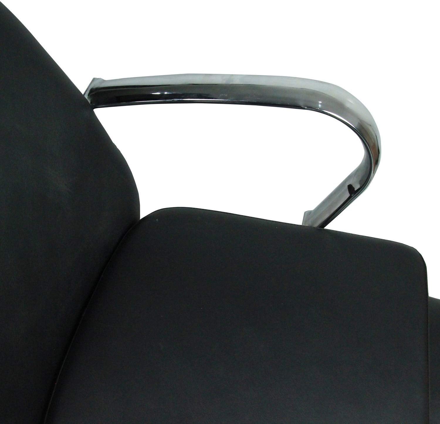 BarberPub Rückwärtswaschanlage Friseurwaschplatz Waschsessel Schwarz 0648BK