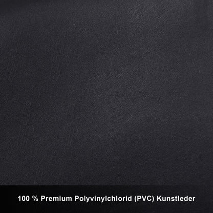 Barberpub hydraulischer Friseurstuhl Friseursessel 1017BK, Bedienungsstuhl Friseureinrichtung Friseur Salon SPA Kunstleder Schwarz, 47 × 60 × 86 cm