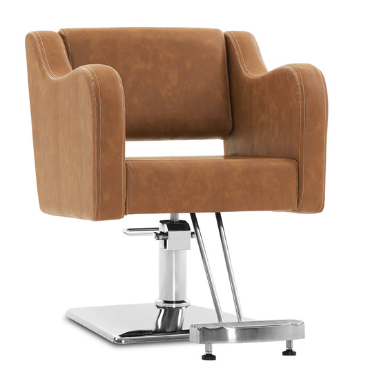 Barberpub Hydraulischer Friseurstuhl, Friseursessel Bedienungsstuhl  Höhenverstellbar, barber chair Drehstuhl Schönheitssalon-stuhl Friseureinrichtung, Kunstleder, 3802