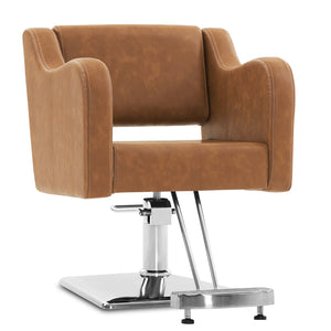 Barberpub Hydraulischer Friseurstuhl, Friseursessel Bedienungsstuhl  Höhenverstellbar, barber chair Drehstuhl Schönheitssalon-stuhl Friseureinrichtung, Kunstleder, 3802