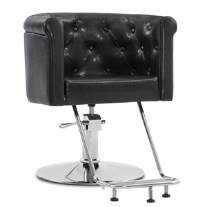 Barberpub Hydraulischer Friseurstuhl, Friseursessel Bedienungsstuhl  Höhenverstellbar, barber chair Drehstuhl Schönheitssalon-stuhl Friseureinrichtung, Kunstleder, 3807