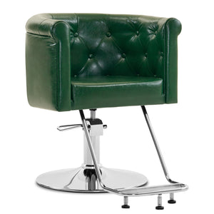 Barberpub Hydraulischer Friseurstuhl, Friseursessel Bedienungsstuhl  Höhenverstellbar, barber chair Drehstuhl Schönheitssalon-stuhl Friseureinrichtung, Kunstleder, 3807