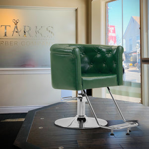 Barberpub Hydraulischer Friseurstuhl, Friseursessel Bedienungsstuhl  Höhenverstellbar, barber chair Drehstuhl Schönheitssalon-stuhl Friseureinrichtung, Kunstleder, 3807