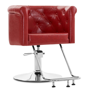 Barberpub Hydraulischer Friseurstuhl, Friseursessel Bedienungsstuhl  Höhenverstellbar, barber chair Drehstuhl Schönheitssalon-stuhl Friseureinrichtung, Kunstleder, 3807
