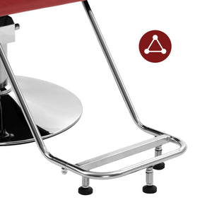 Barberpub Hydraulischer Friseurstuhl, Friseursessel Bedienungsstuhl  Höhenverstellbar, barber chair Drehstuhl Schönheitssalon-stuhl Friseureinrichtung, Kunstleder, 3807