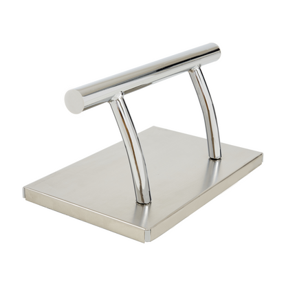 Barberpub Edelstahl Fußstütze Professional Friseurfußstütze, mobile Fuß Pedal Fußauflage, foot rest Fußablage Friseurstuhl Salonausstattung, FT001, (Silber/Gold)