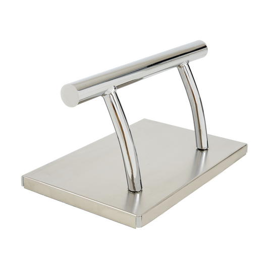 Barberpub Edelstahl Fußstütze Professional Friseurfußstütze, mobile Fuß Pedal Fußauflage, foot rest Fußablage Friseurstuhl Salonausstattung, FT001, (Silber/Gold)