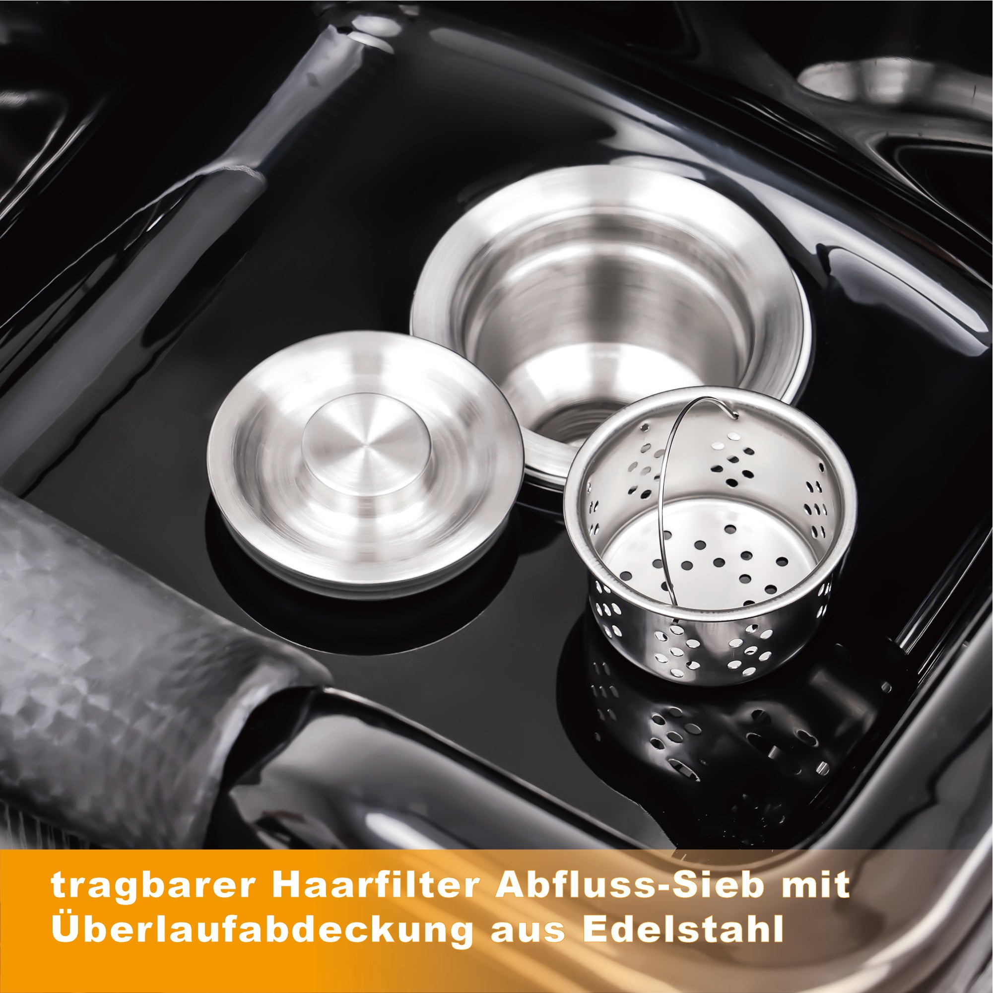 BarberPub Professionelle Rückwärtswaschanlage ohne Stuhl Friseurwaschplatz Waschtisch mit Rückwärtswaschbecken Saloneinrichtung 7134 ( Schwarz)