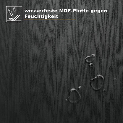 BarberPub Professionelle Rückwärtswaschanlage ohne Stuhl Friseurwaschplatz Waschtisch mit Rückwärtswaschbecken Saloneinrichtung 7134 ( Schwarz)