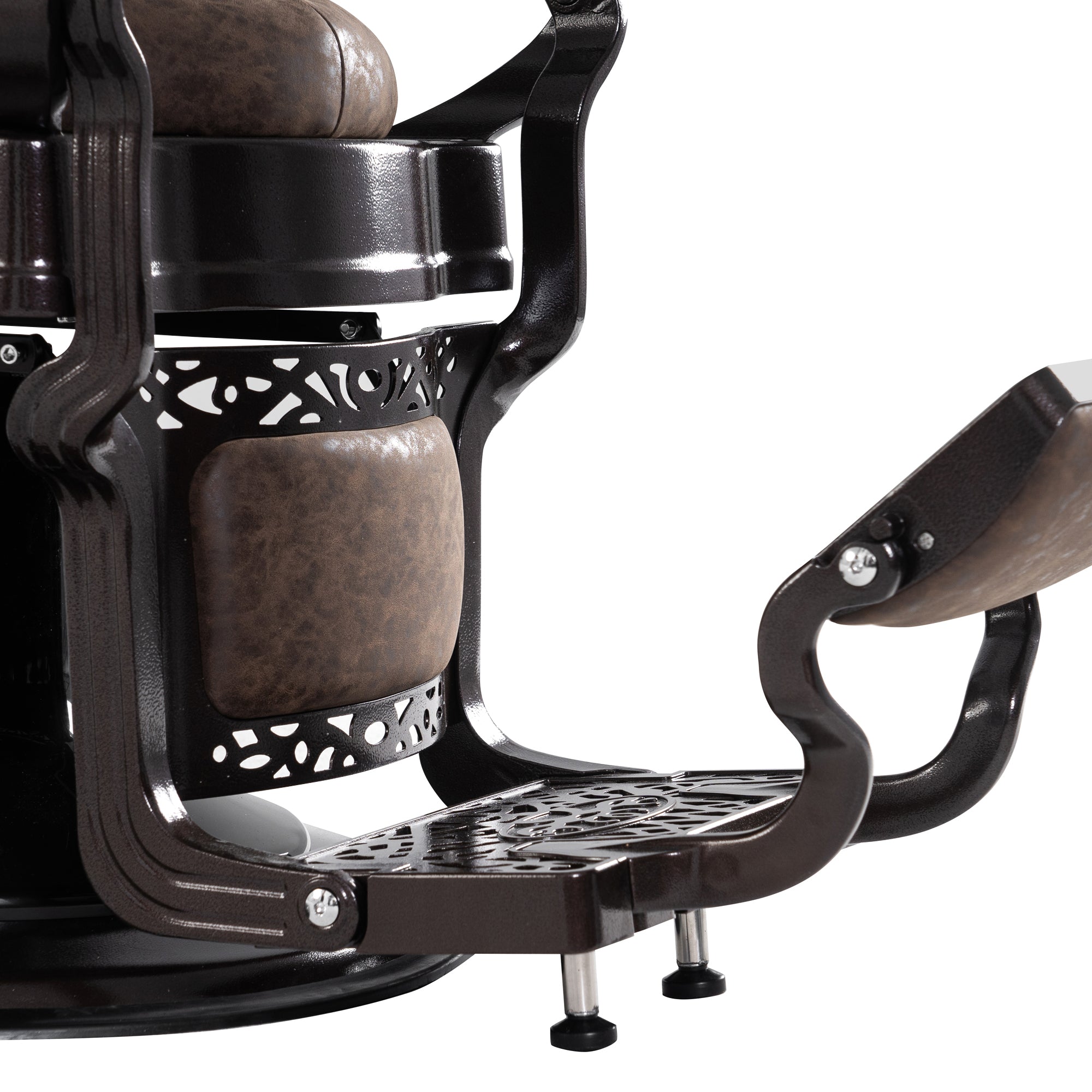 Barberpub hairdressing chair hairdresser chair with retro/vintage style brown 3849DR