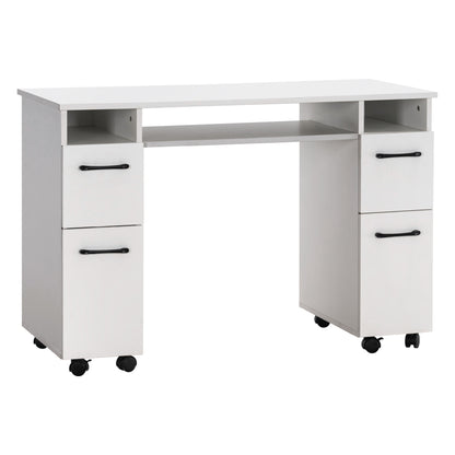Barberpub Studiotisch Manikürtisch Nageltisch mit Rollen Stauraum 2600W