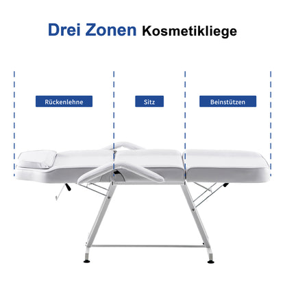 Barberpub Kosmetikliege Therapieliege Massageliege Tattooliege Kosmetikstuhl 0015BK/W