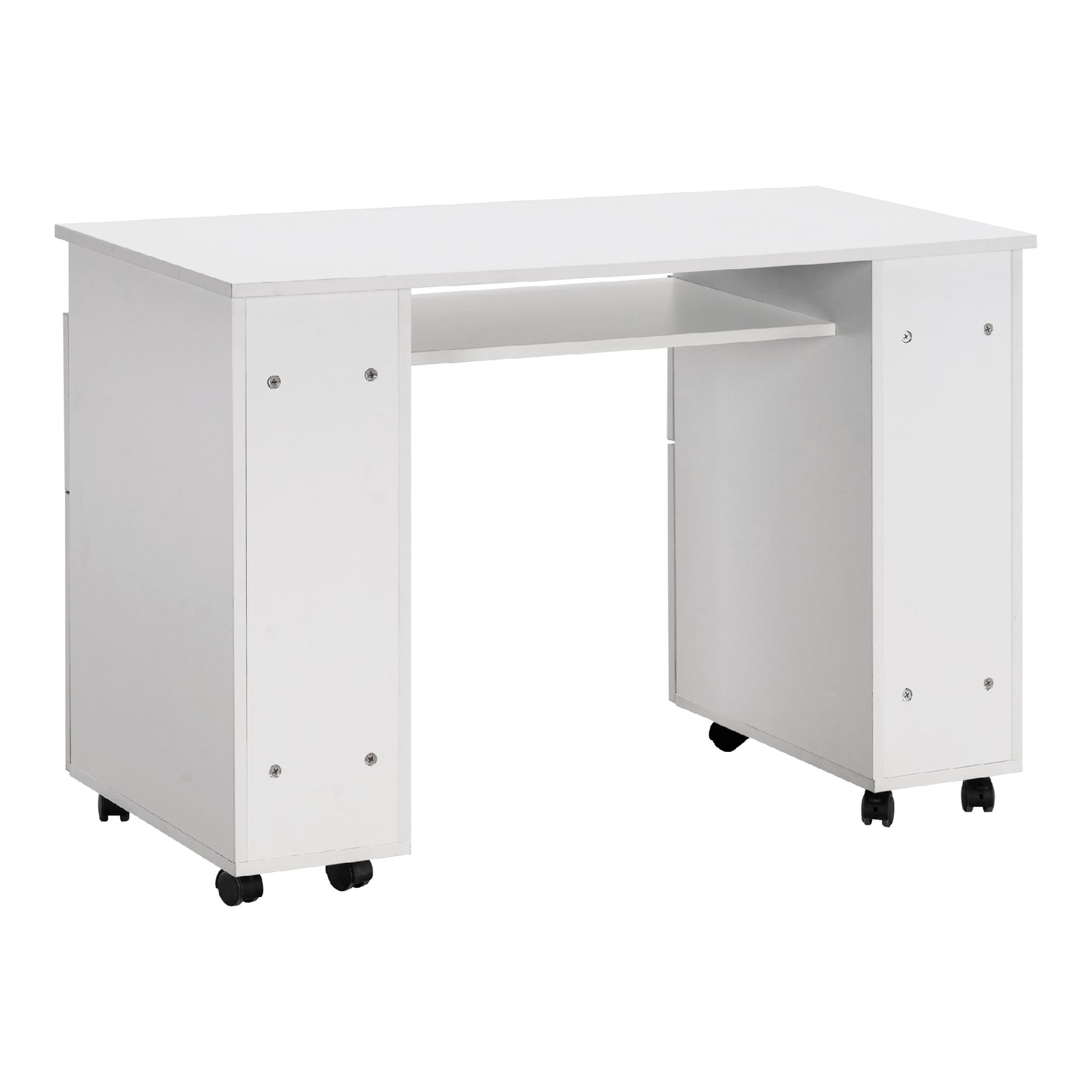 Barberpub Studiotisch Manikürtisch Nageltisch mit Rollen Stauraum 2600W